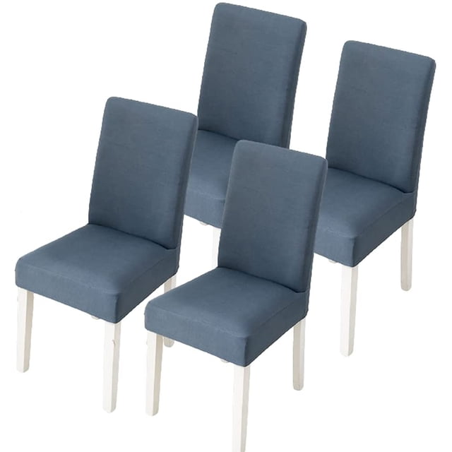 CANDeal 4PCS Dining Room Chair Covers Slipcovers Set, Spandex Fabric Fit Stretch Removable Washable Short Kitchen Chair Covers Protector for Dining Room, Hotel