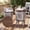 Galvanized, variant on Farmhouse Round End Table Set of 2, Galvanized Accent Side Table with Metal Leg for Living Room Outdoor, Black