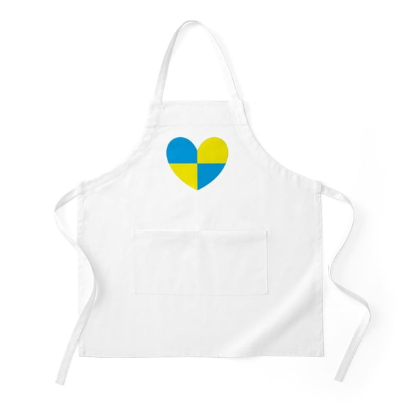 CafePress - I Stand With Ukraine Heart - Kitchen Apron with Pockets, Grilling Apron, Baking Apron