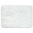 thumbnail image 1 of Bath Rug, Non Skid Back, Soft Faux Fur - St. Lucia Prima 17" x 24" White, 1 of 3