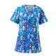 thumbnail image 5 of Camiseta con cuello en V, lavable a máquina, elegante, estampado de animales, duradera, cómoda de llevar, disfraz de enfermera, uniforme de enfermería, 5 of 9