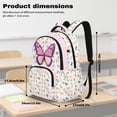 thumbnail image 7 of DISNIMO Butterfly Floral School Backpack, Multi Compartment Spacious Bookbag with Side Mesh Pockets for Elementary & Middle School Kids Daily Use, Travel, Outdoor Activities, 7 of 7