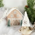 thumbnail image 4 of Northlight Battery Operated Lighted Rustic House with Trees Christmas Ornament - 4" - Brown, 4 of 6