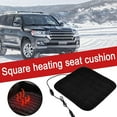 thumbnail image 2 of Universal 12V Heated Car Seat Cushion Cover with Adjustable Temperature Control, Electric Heating Pad for Auto, Truck, RV, Quick Warm-Up Winter Comfort, Black, 2 of 8