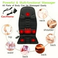 thumbnail image 2 of 5 Spot Electric Heated Massage Cushion Vibrating Full Body Massage Chair Pad for Home Office Car Use Neck Back Shoulder Waist Leg Relax, 2 of 8