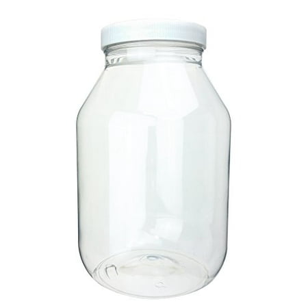 GSC International 43002 Wide-Mouth Polystyrene Jar with Lid, 1 Gallon Capacity