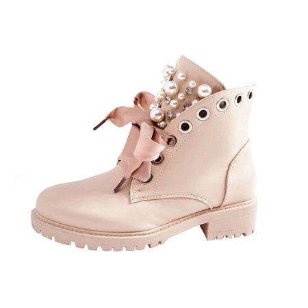 

Fashion Women s Shoes Flat Shoes Thick-Soled Boots Faux Leather Boots Women s Boots Women s Boots Pearl Boots