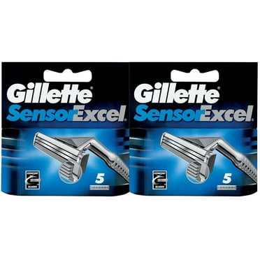 Gillette Sensor Excel, 5 Razors each (Value Pack of 2)