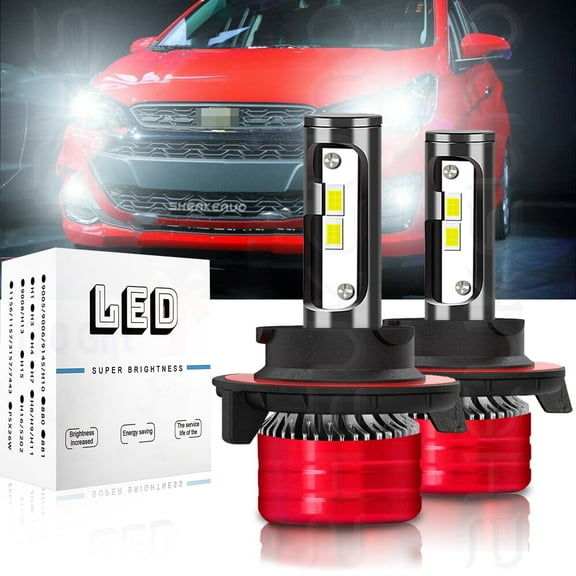 For 2013-2020 Chevy Spark Headlights 9008/H13 LED Light High and Low Beam Bulbs 2pc