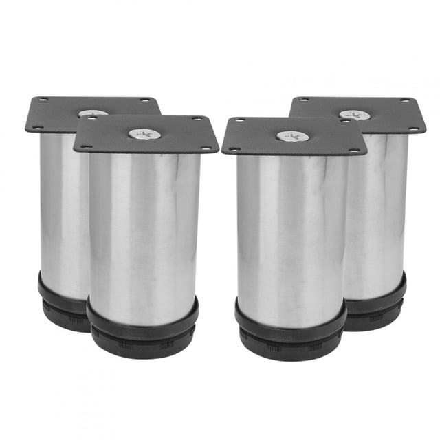 Patas para gabinete de TV, 4 piezas de acero inoxidable Patas para muebles de acero inoxidable Patas para muebles ajustables Rendimiento confiable