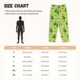 thumbnail image 3 of Fotbe Green Avocado Pantalones de Pijama para Mujer, Pantalones de Dormir, Pantalones Pj con Cordón y Bolsillos-XX-Large, 3 of 6