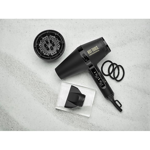 HOT Tools Pro Artist Black Gold Infrared Ionic Salon Dryer - Fast Drying Styling Smooth Results