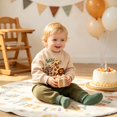 thumbnail image 6 of UAYOTSE Baby Boys Animal Print Birthday Outfit Camo Jogger Pants Toddler Casual Party Wear Size 6-12 Months, 6 of 7