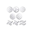 thumbnail image 1 of 9PCS Meat Grinder Blades Meat Grinder Plate Discs Stainless Meat Grinder Accessories Stainless Steel Knife Net Blade Enema Machine Perforated Meat Grinder Blades Net, 1 of 8