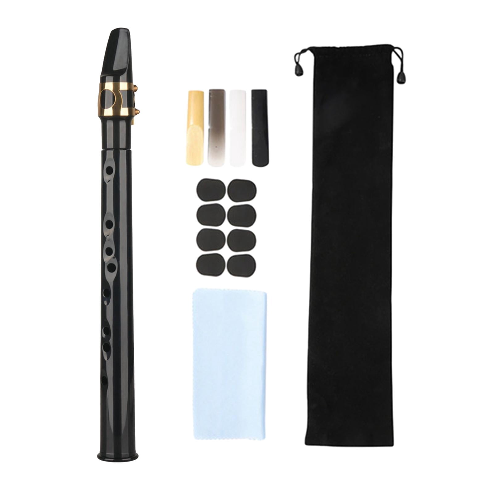 LeeQinersw Mini Pocket Saxophone Kits with Carring Bag Easy to Play Musical Instruments for Black