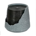 thumbnail image 4 of A&B Home Unique Modern Broken Urn Water Fountain with Light and Pump, 18 In Tall, Gray And Black, 4 of 8