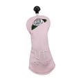 thumbnail image 4 of jinwen Golf Club Head Cover PU Leather with UT Tag Driver Headcover Golf Club, 4 of 9