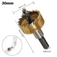 thumbnail image 5 of 5pcs 16-30mm High Speed Steel Drill Set Meche Cutter For Drilling Cylindrical Saw - Gold Hy, 5 of 5
