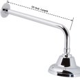 thumbnail image 2 of Aqua Elegante Shower Arm And Flange for Rain Shower Hardware - 12 inch - Chrome, 2 of 5