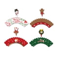thumbnail image 3 of 48 piezas de adornos navideños para cupcakes, kit de envoltorios navideños para cupcakes, decoración de cupcakes, decoración de pasteles de Navidad, 3 of 5