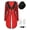 Red, variant on Aislor Women Magician Cosplay Costumes Tailcoat Jacket Halloween Performance Fancy Dress up Outfits Red XL