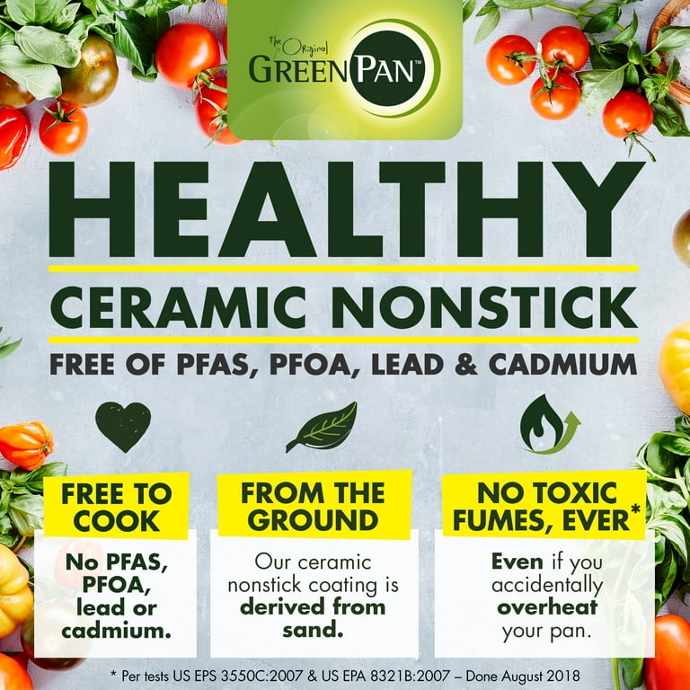GreenPan Lima Hard Anodized Healthy Nonstick 18 Pc Cookware Set, PFAS-Free,  Gray 