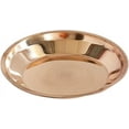 thumbnail image 3 of 8" Handicrafts Copper Pooja Thali Plate Spiritual Decorative Traditional Gift Item, 3 of 3