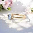 thumbnail image 3 of SHREENATHJEWELRY 6x4MM / 1.5CT Vintage Aquamarine Engagement Ring CZ Diamond Promise Ring Blue Gemstone Fine Jewelry Birthday Gift For Her, 3 of 4