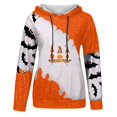 thumbnail image 4 of Blusa de manga larga suelta con estampado de Halloween a la moda para mujer, camisetas informales, sudaderas con capucha Pompotops  FGAJ17088, 4 of 5