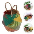 thumbnail image 5 of Portable Woven Basket Woven Storage Basket Laundry Basket Clothes Storage Basket, 5 of 8