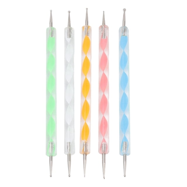 Herramientas para hacer puntos en Nail Art, 25 piezas de herramientas para hacer puntos en Nail Art de doble punta, bolígrafo de punta fina para Nail Art, solución innovadora