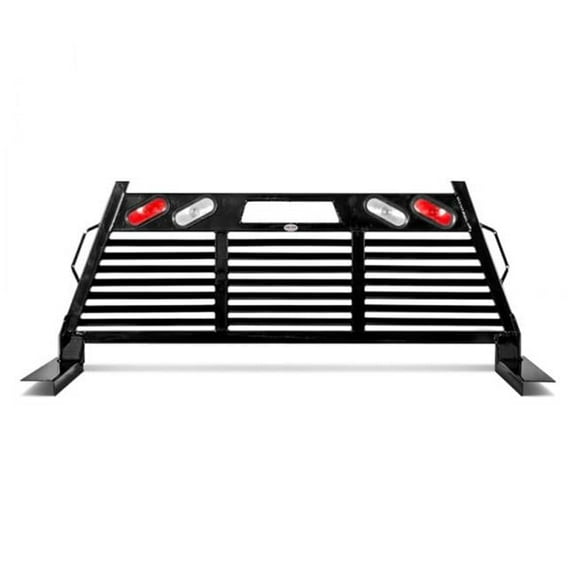 Frontier Truck Gear FRO110-20-0008 Full Louvered Lights Heavy Duty Headache Rack for 2020-2022 Chevrolet Silverado 2500 & 2020-2022 Chevrolet Silverado 3500