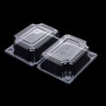 thumbnail image 2 of Clear Hinged Food Container, Plastic Food Containers Square Take Out Container, Clamshell Disposable Dessert Containers for Hamburger, Sandwiches, Cake, Pasta, Salads - 200 Pieces (5.3x4.2 X3.3 In), 2 of 6