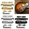 thumbnail image 5 of SIEYIO 1 Set of 6-String Guitar Tune O Matic Bridge and Tailpiece with Posts for Electric Guitar Replacement Accessories, 5 of 14
