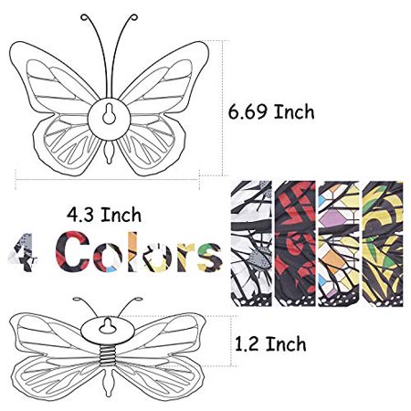 VOKPROOF Metal Butterfly Wall Decor - Butterflies Tropical Decor?Indoor