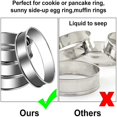 thumbnail image 5 of Círculos de pastel redondos, 4 piezas Molde de anillo de pastel redondo Cortadores de galletas de acero inoxidable Anillo de pastel expandible Molde de postre de mousse de fresa, 5 of 5