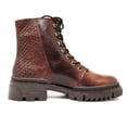thumbnail image 1 of Bota Combat De Piel Café Para Mujer., 1 of 4