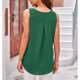 thumbnail image 2 of Blusa plisada con cuello redondo, holgada, ajustada, de Color puro, con cuello redondo, plisada, para mujer, chica, citas, 2 of 6
