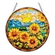thumbnail image 2 of Colgante de girasol, adorno colgante de pared de cristal con forma de girasol, decoración colgante para jardines de oficina Estilo E, 2 of 8