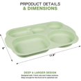 thumbnail image 2 of Set of 4 Divided Dinner Plates, 5 Compartments,Shatterproof Divider Plates, 2 of 5