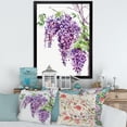 thumbnail image 3 of Designart 'Wisteria Purple Branches' Traditional Framed Art Print, 3 of 4