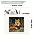 thumbnail image 5 of ZFLMY Tote Bag Fox Stars Travel Essentials Ladies Accessories 8 x 7 inches White, 5 of 6