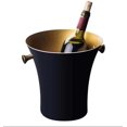 thumbnail image 2 of Cubo de hielo de acero inoxidable con forma de asta para bar, vino tinto, champán, cubo de hielo con forma de oreja de ciervo dorada, cubo de champán con punta de martillo, vino de hielo moderno, 2 of 4