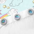 thumbnail image 5 of YST Unicorn Curtains&nbsp;&&nbsp;Drapes,Pink Teal Butterfly Rainbow Blackout&nbsp;Curtains for Girls Kids,Kawaii Unicorn Butterflies Window&nbsp;Curtains,Love Cloud Starry Sky Window&nbsp;Treatments, 5 of 6