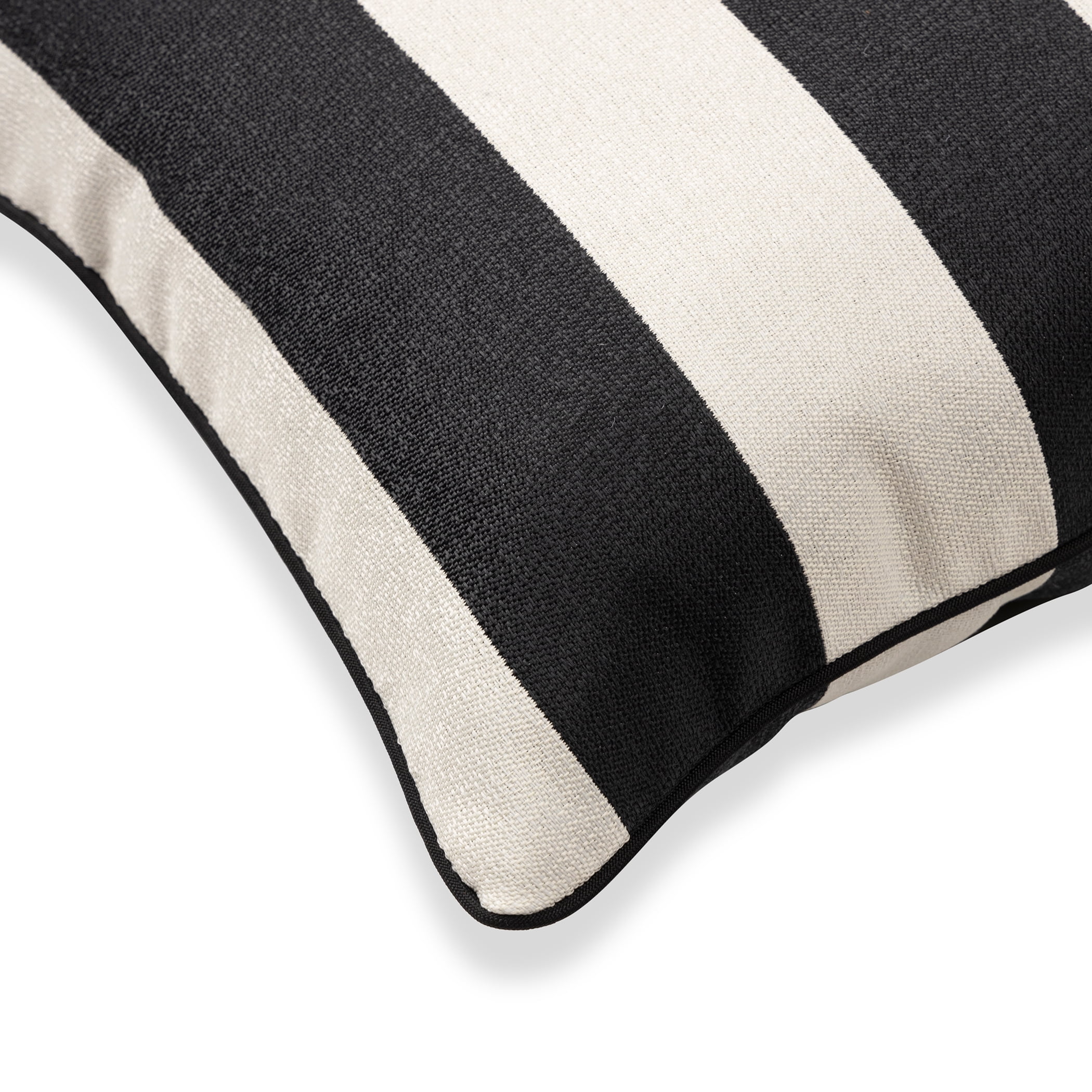 Better Homes & Gardens Cabana Black and White Striped Pillow