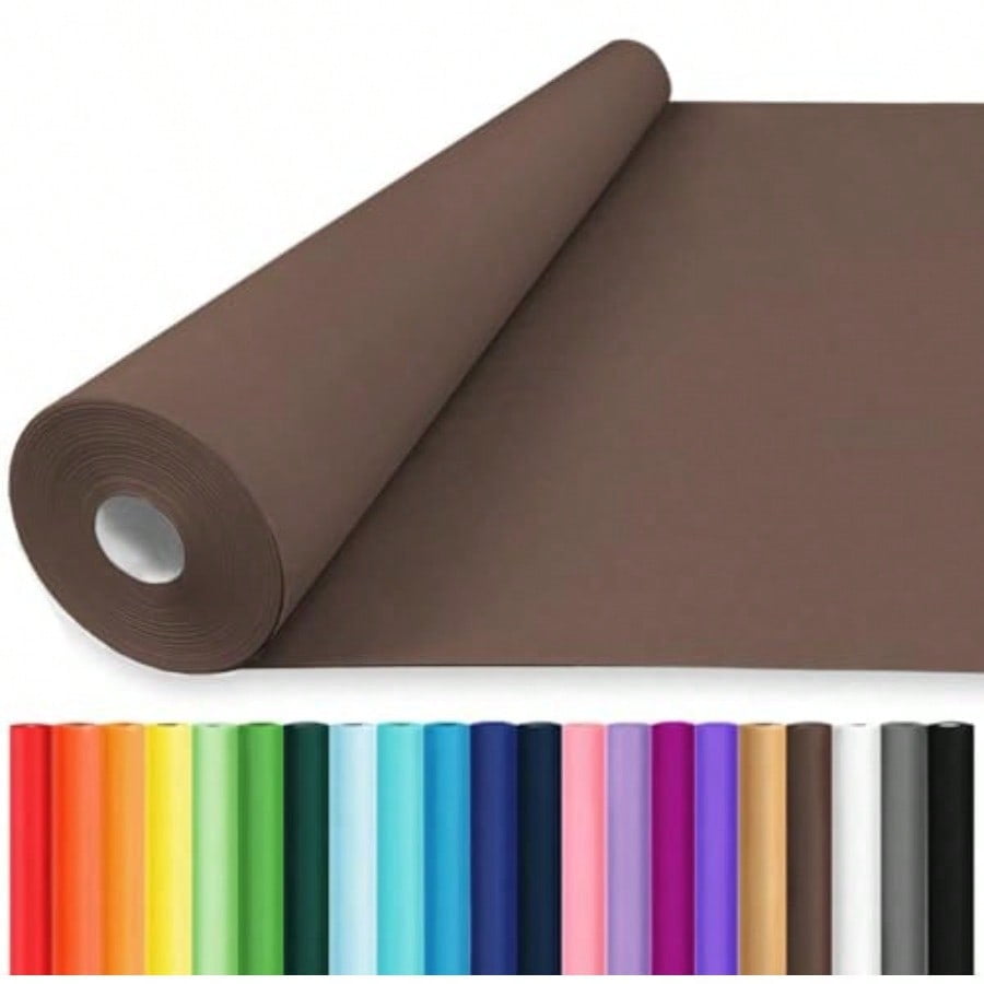 36 x 2520 210' Rich Chocolate Brown Wrapping Paper Art Kraft Paper for Bouquet Flower Crafts Packing Ideal for Birthday Poster Bulletin Board Floor Covering and Table Runner
