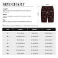 thumbnail image 4 of Kdxio Red Snake Print Mens Sleep Shorts Bottoms Soft Comfy Pajama Wear Pants with Drawstring Pockets, 4 of 7