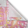 thumbnail image 3 of Ambesonne Birthday Party Kitchen Curtains, Girl Theme Cake, 55"x45", Orange and Pink, 3 of 3