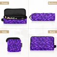 thumbnail image 5 of Hair Tool Organizer Bag with Heat Resistant Mat Removable Travel Storage Case for Hot Air Brushes Curling Irons Abstract Purple Square Image, 5 of 8