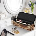 thumbnail image 3 of Hair Tools Storage with Heat Resistant Mat- The Fur Texture Of A Giraffe Printed Design Curling Iron Travel Bag/Flat Iron Case for Women, 3 of 8